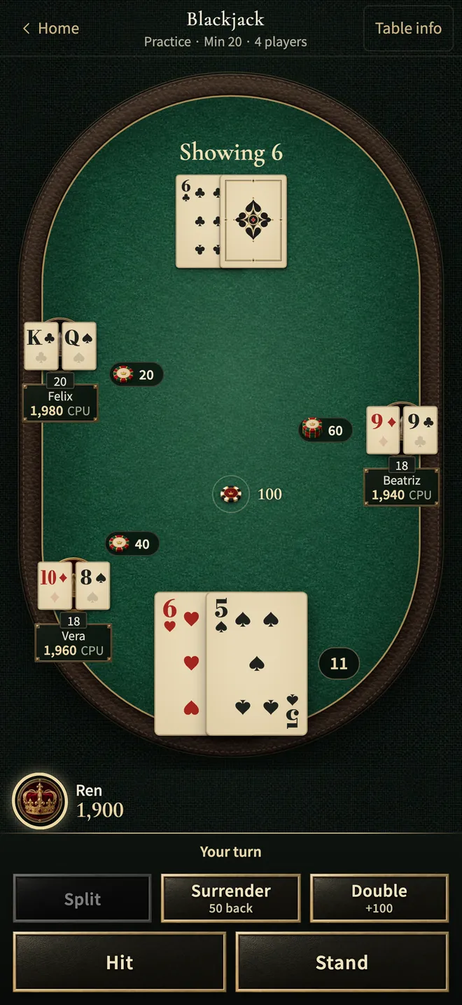 The Royal Card — Blackjack